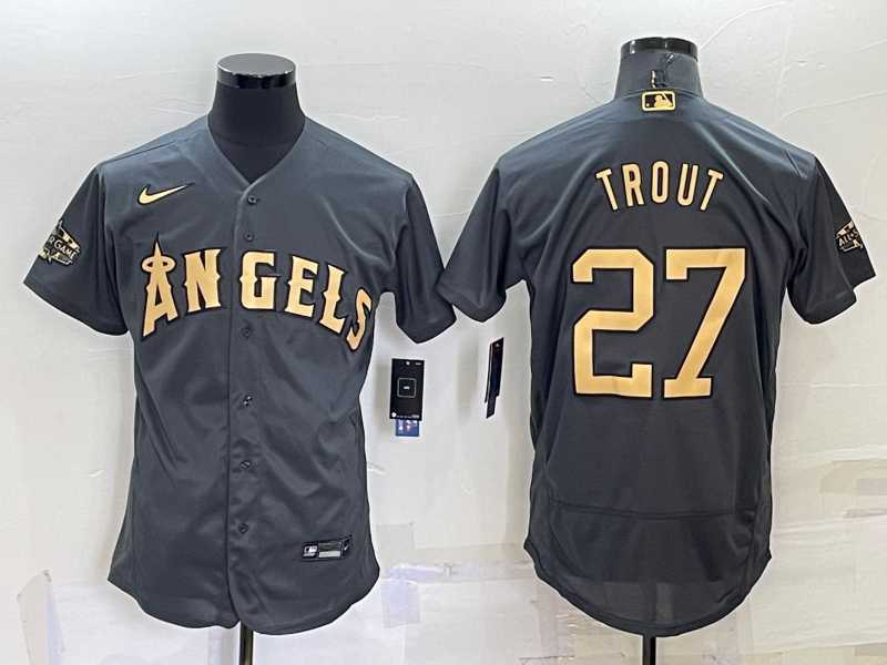 Los Angeles Angels #27 Mike Trout Grey 2022 All Star Stitched Flexbase Nike Jersey,We sell and wholesale Los Angeles Angels #27 Mike Trout Grey 2022 All Star Stitched Flexbase Nike Jersey on line form chian!